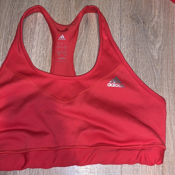 Adidas tech fit large athletic workout sports bra - Picture 3 of 6